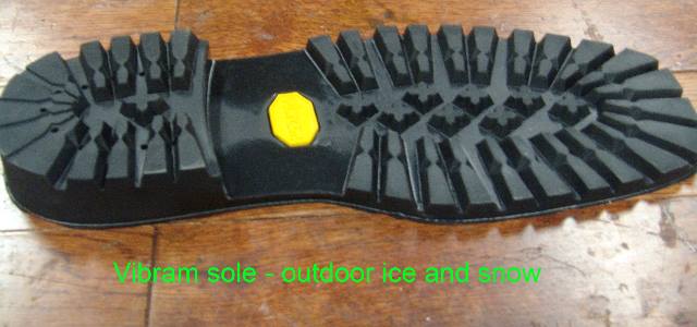 Vibram sole - outdoor - ice and snow